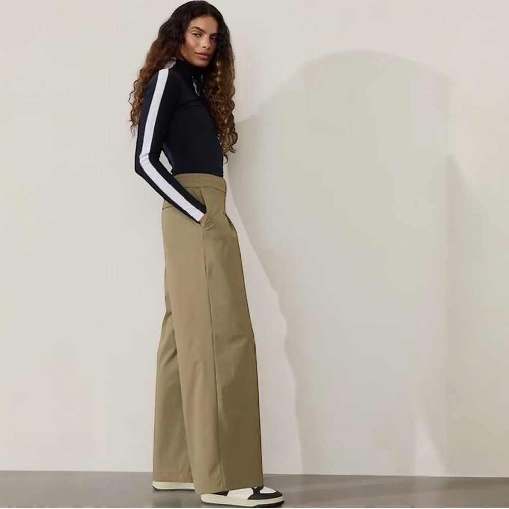 Athleta Pinnacle High Rise Trouser In Olive Branch